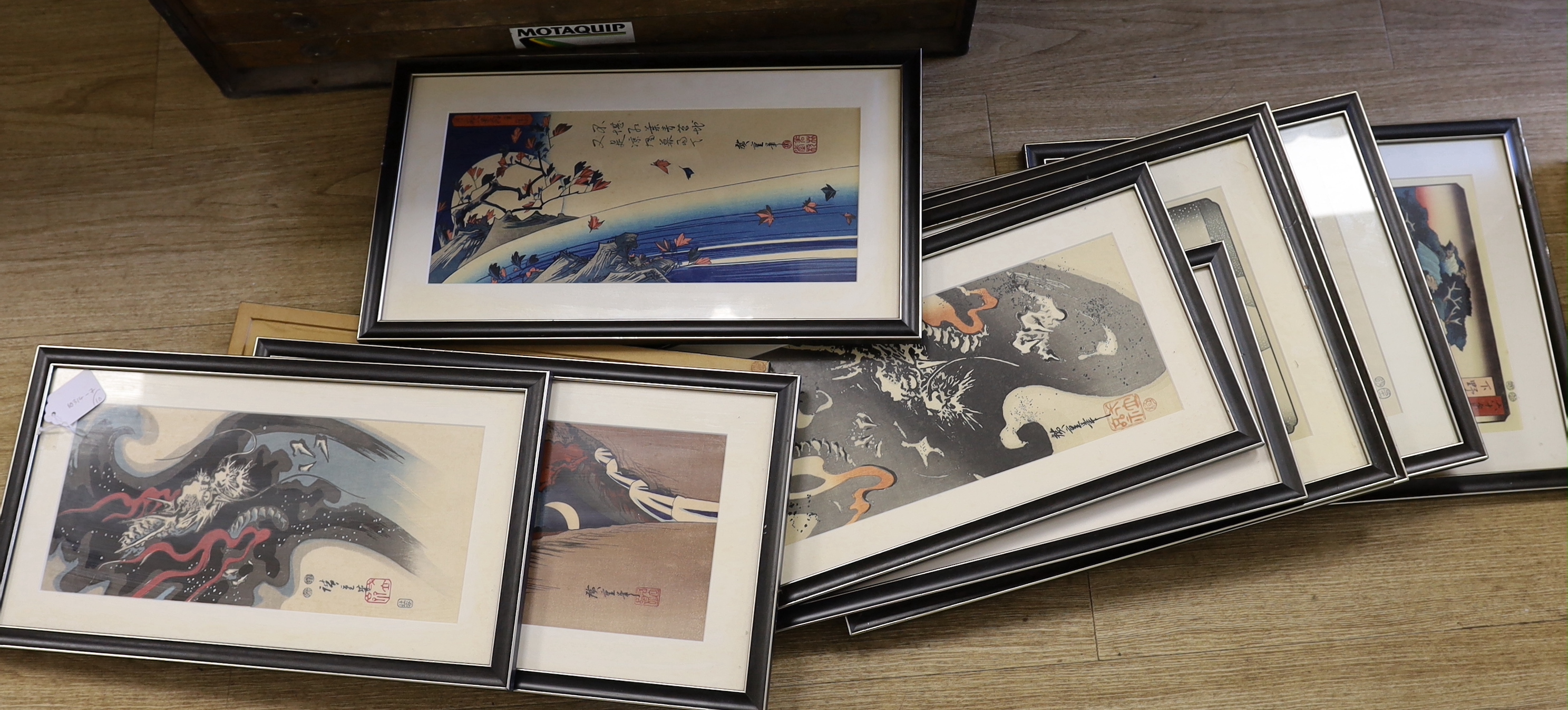 After Hiroshige, a collection of a Japanese woodblock prints